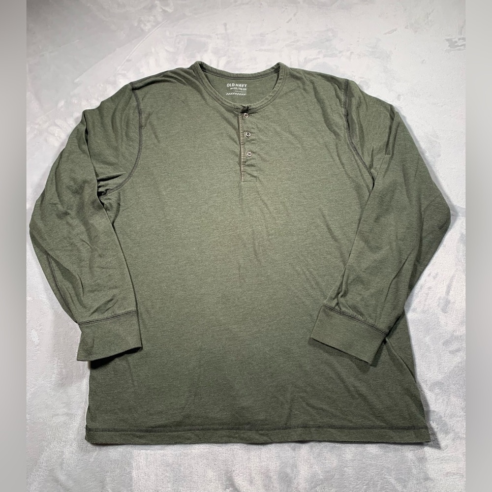 Olive Green Old Navy Men's Shirt